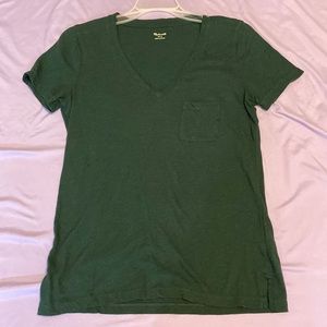 Forest Green V-Neck